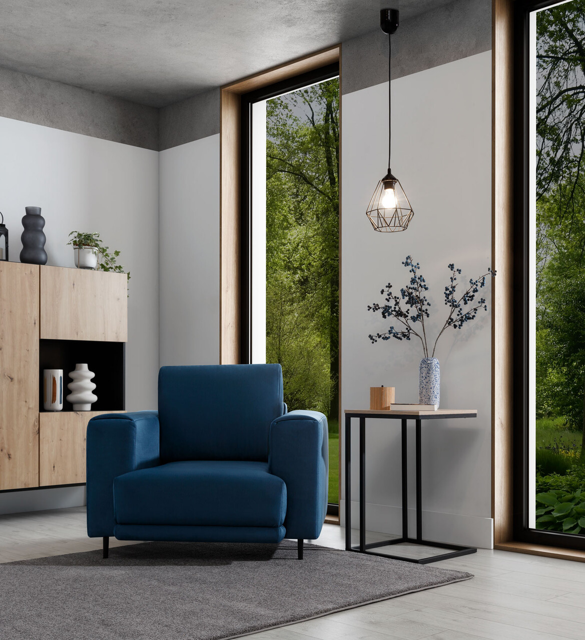 Lustra ELTAP, Bendinni, 19x110 cm, 1xE27, 15W, otel, negru - imagine 6